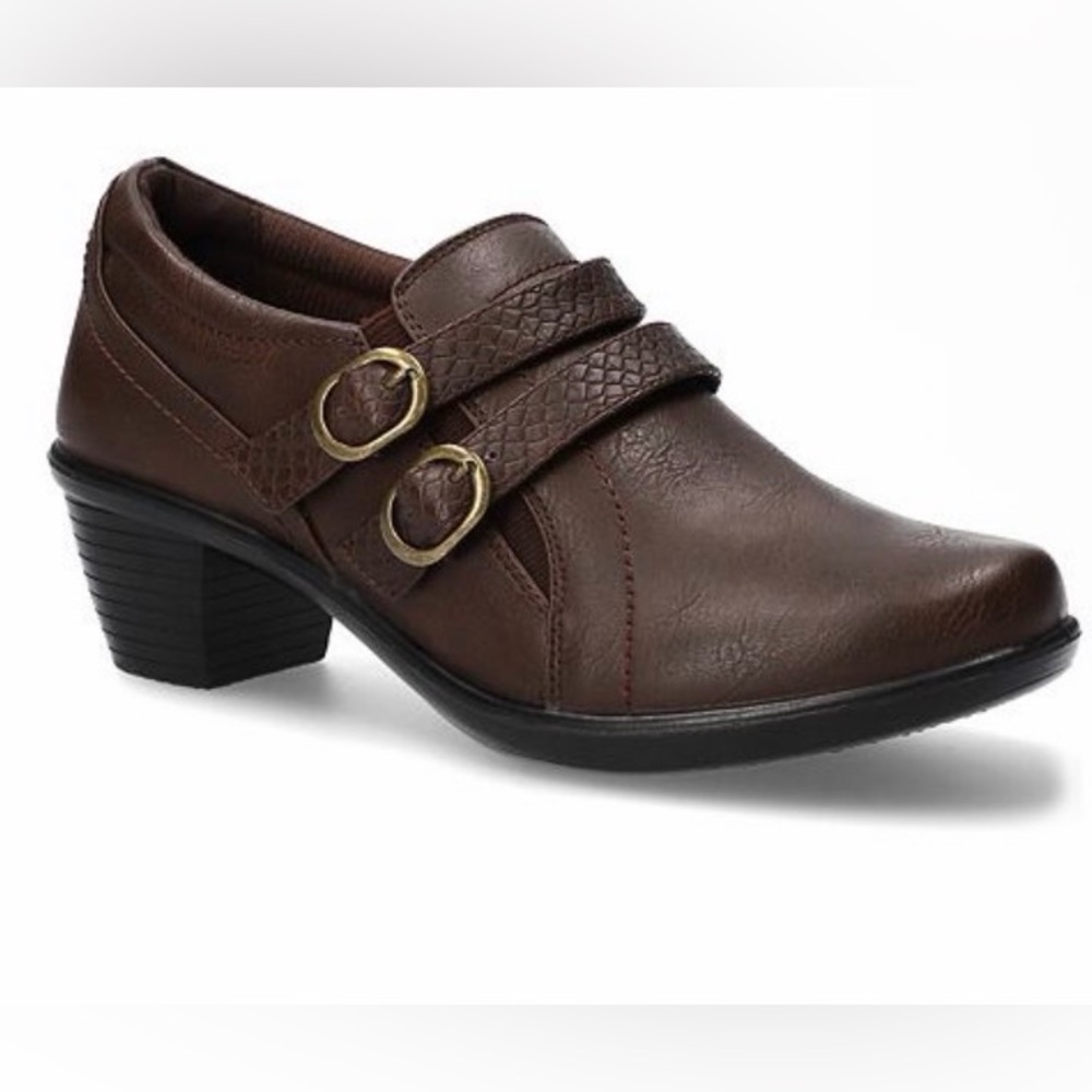 Easy street dark brown ankle boot side zip 8.5 women’s shoes cushioned NWT